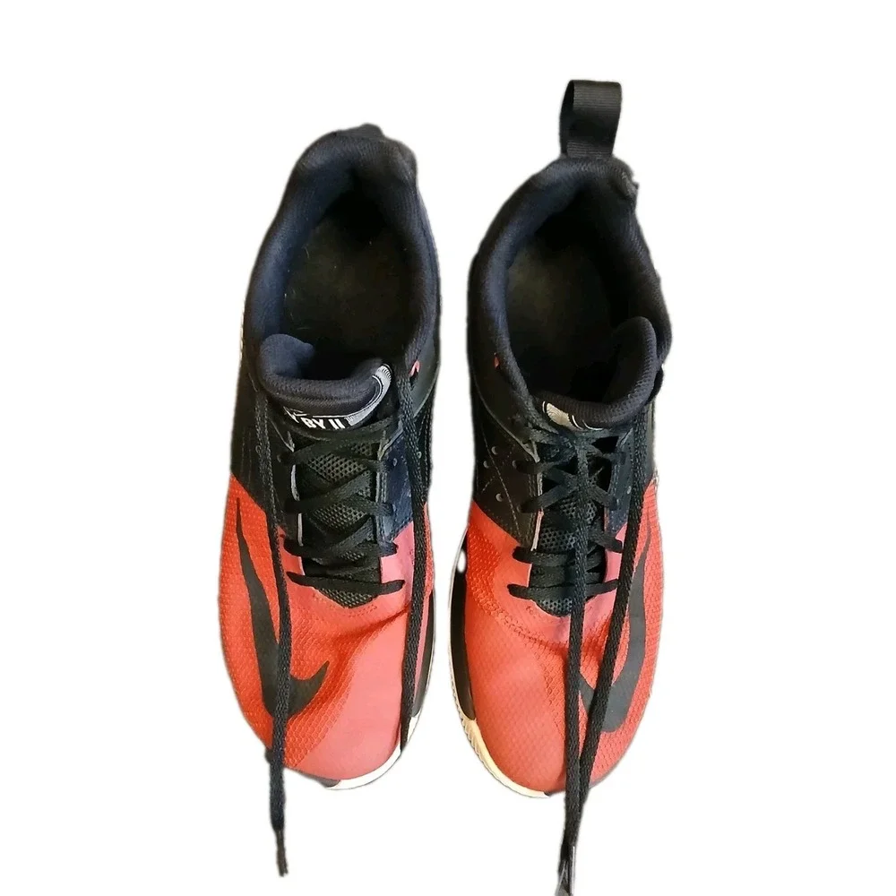 Nike Fly By II Mens Basketball Shoes Red‎ Black Low Top Sneakers CU3503-600